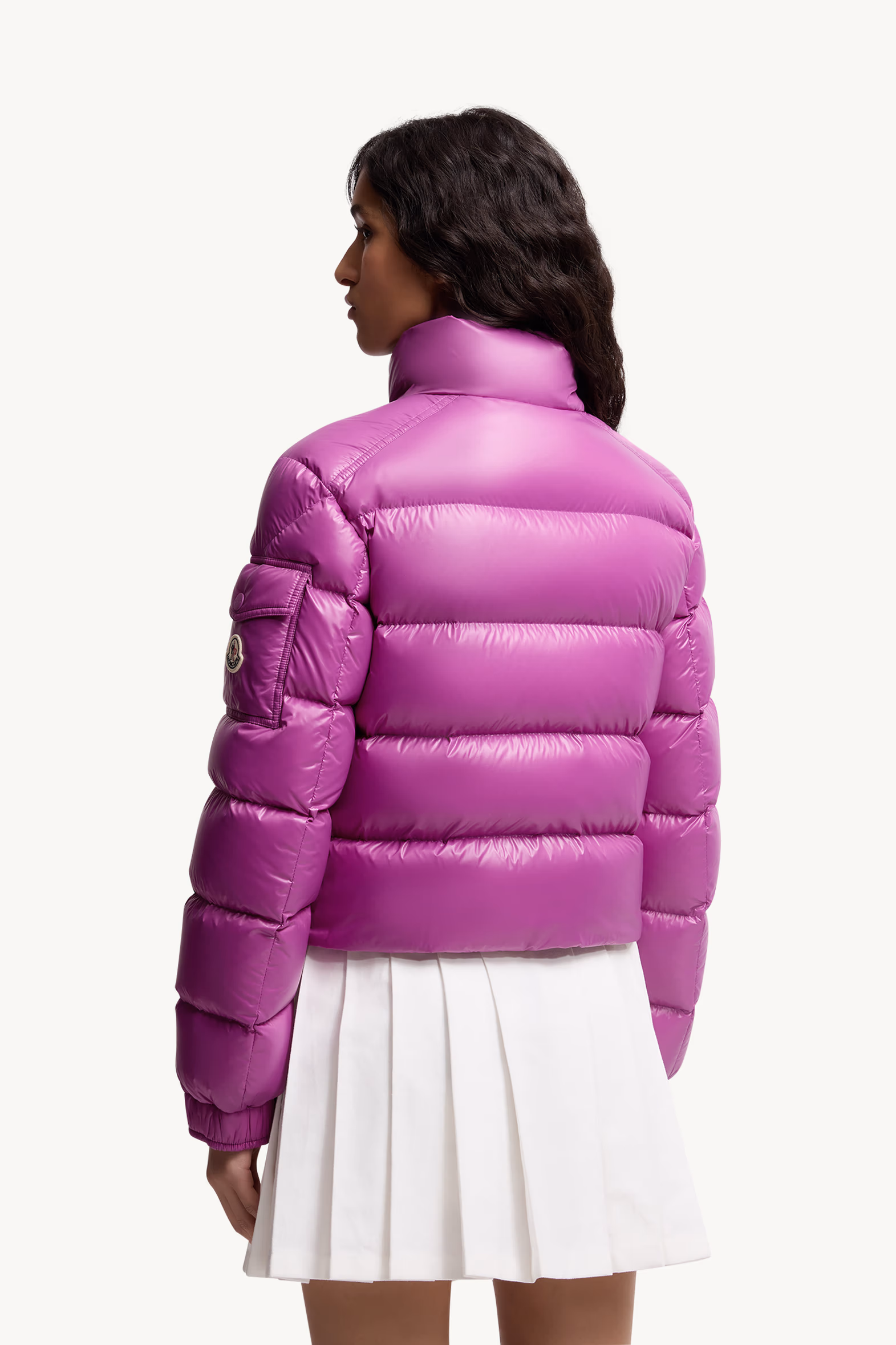 Petra Short Down Jacket Women Fuchsia Moncler 5